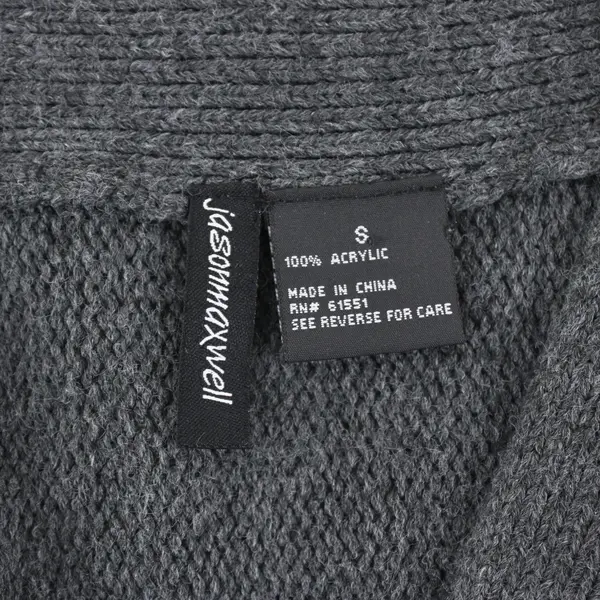 Jason Maxwell Women's Small Dark Gray Knit Cardigan Sweater