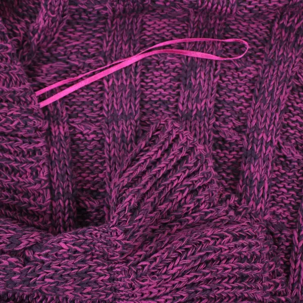 INC International Concepts Women's Large Navy Purple Ruffle Knit Cardigan
