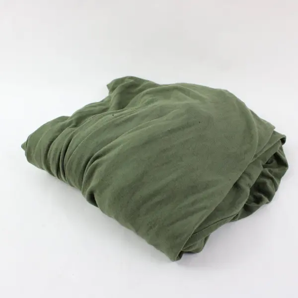 Women's Large Army Green V-Neck Short Sleeve Maxi T-Shirt Dress