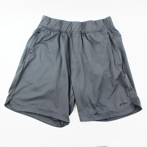 Mitre Youth Medium Gray Athletic Shorts FLAWED