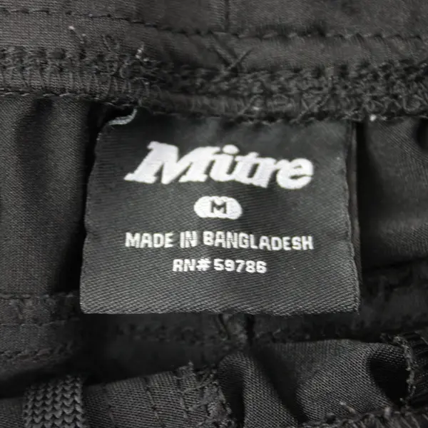 Mitre Boys Athletic Shorts Youth Medium Black Stitching Flaw AN-59786
