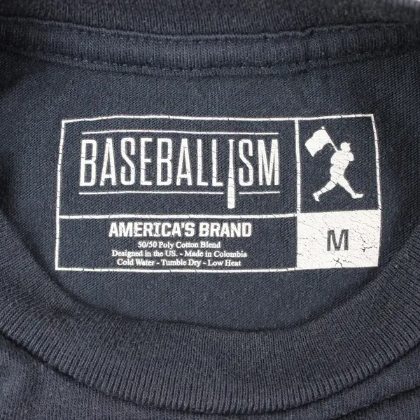 Baseballism Bow Wow Pit Bull Graphic T-Shirt Navy Men's Medium