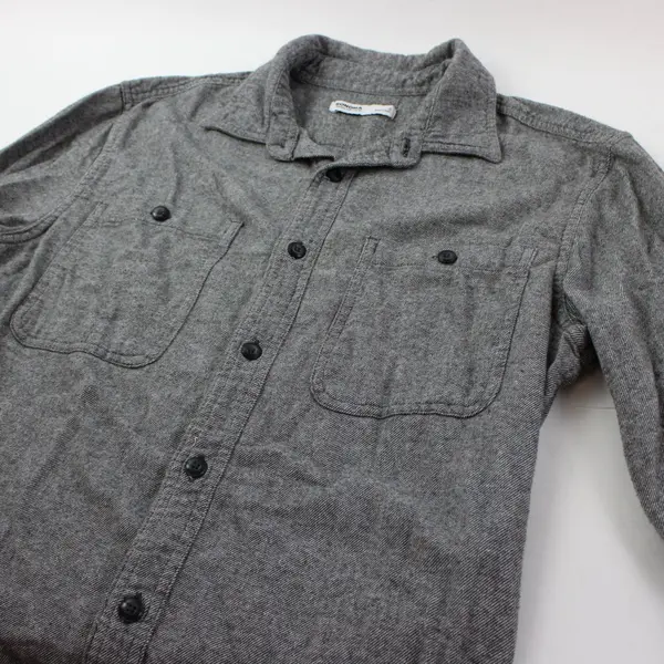 Sonoma Men's Gray Long Sleeve Button-Up Shirt Size Small