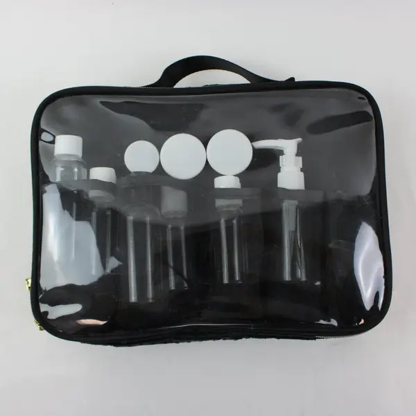 Modella Black Travel Makeup Cosmetics Toiletry Bag