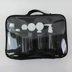 Modella Black Travel Makeup Cosmetics Toiletry Bag