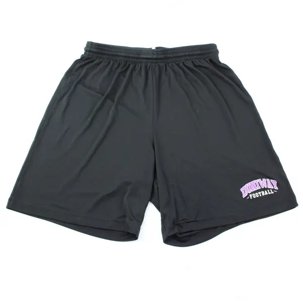 Duniway Middle School Boys Athletic Shorts Black Youth Medium