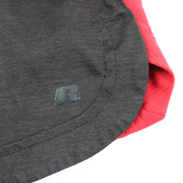 Russell Athletic Men's Athletic Shorts Black Red Small 28-30 Waist