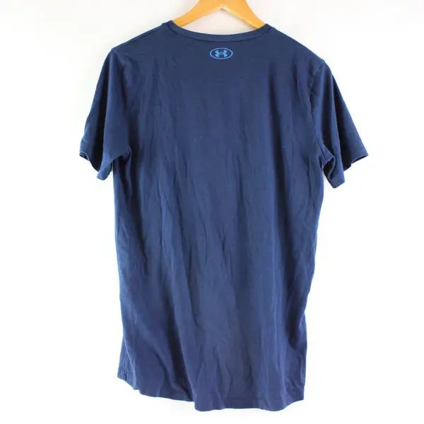 Under Armour Boys Youth XL Navy Blue Loose Fit Graphic T-Shirt