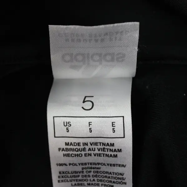 adidas Girls Track Jacket Black Pink Size 5 Regular Fit