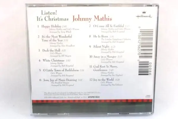 Listen! It's Christmas CD 1999 Johnny Mathis/CeCe Winans, Hallmark #695PR1833 