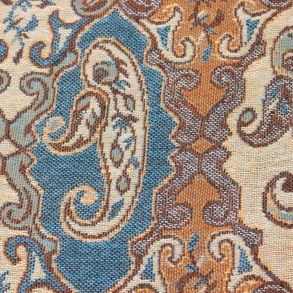 Pashmina-Style Shawl Wrap Scarf Teal Blue Paisley Floral Fringe