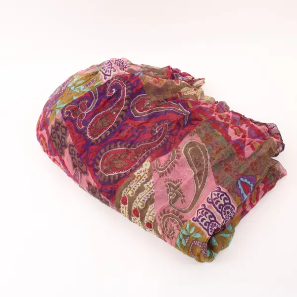 Indian Cotton Patchwork Shawl Multicolor