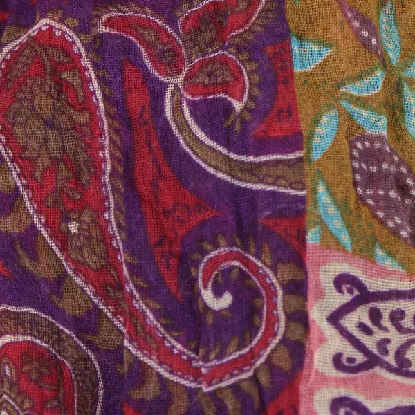 Indian Cotton Patchwork Shawl Multicolor