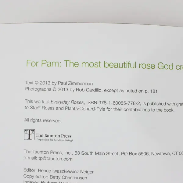 Everyday Roses Paul Zimmerman How to Grow Knock Out Garden Roses 2013 PB