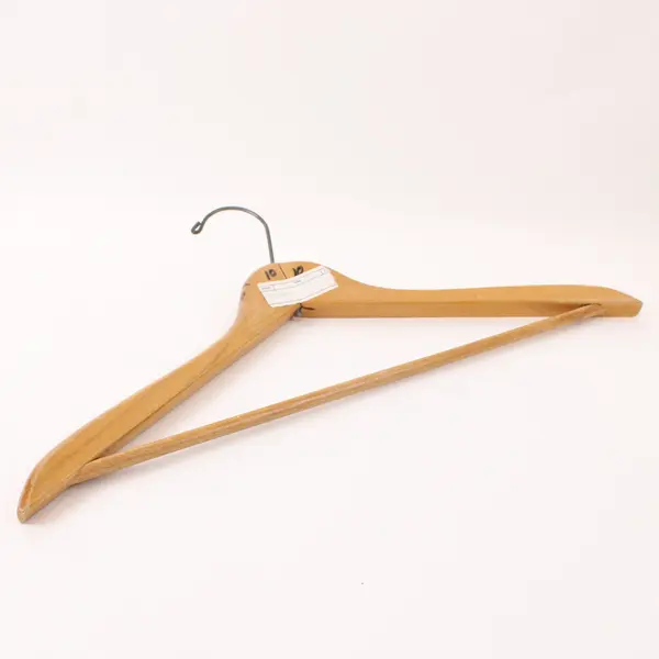 Lot of 5 Wooden Suit Hangers Closet Organization