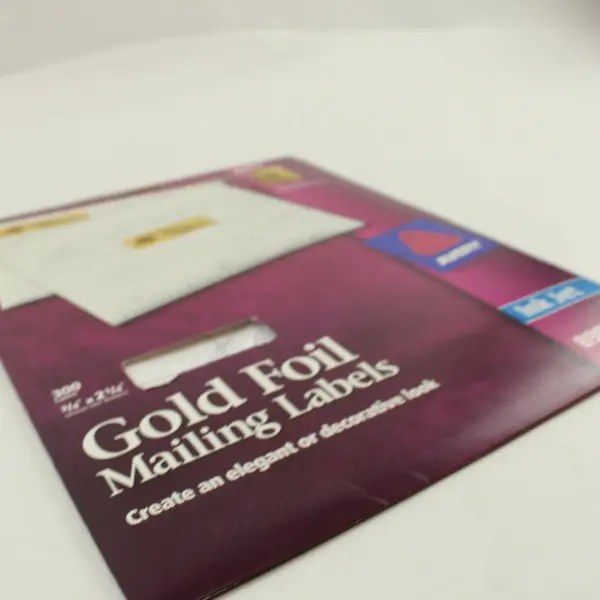 Avery Gold Foil Mailing Labels Ink Jet 3/4 x 2-1/4" 240 Labels