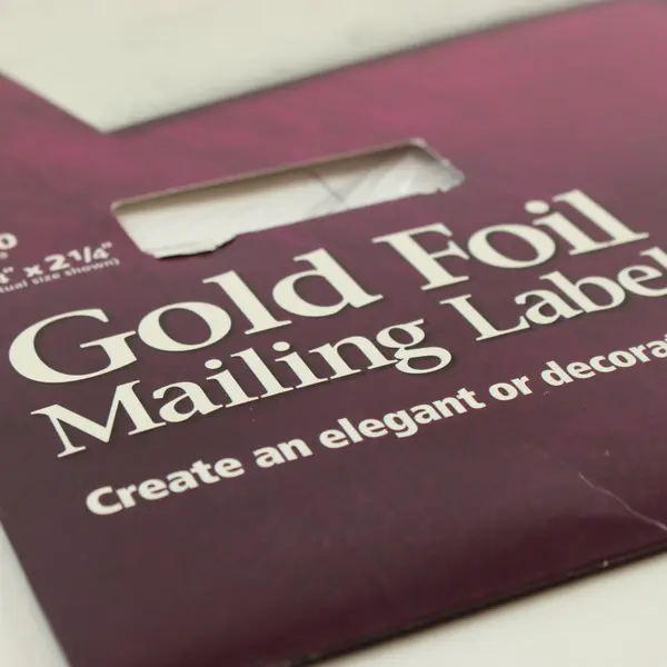 Avery Gold Foil Mailing Labels Ink Jet 3/4 x 2-1/4" 240 Labels