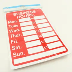 Jot Open/Closed Sign With Stickers Door Wall Hanging Business Display