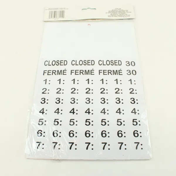 Jot Open/Closed Sign With Stickers Door Wall Hanging Business Display