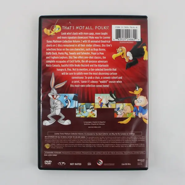 Warner Bros Looney Tunes Platinum Collection Volume 2 DVD 2-Disc Set