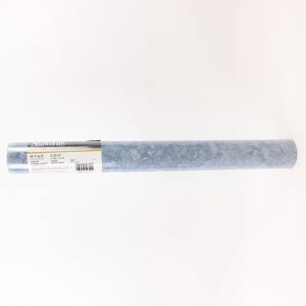 Sunworthy CS8254 Gray Blue Marble Prepasted Vinyl Wallpaper 56 Sq Ft