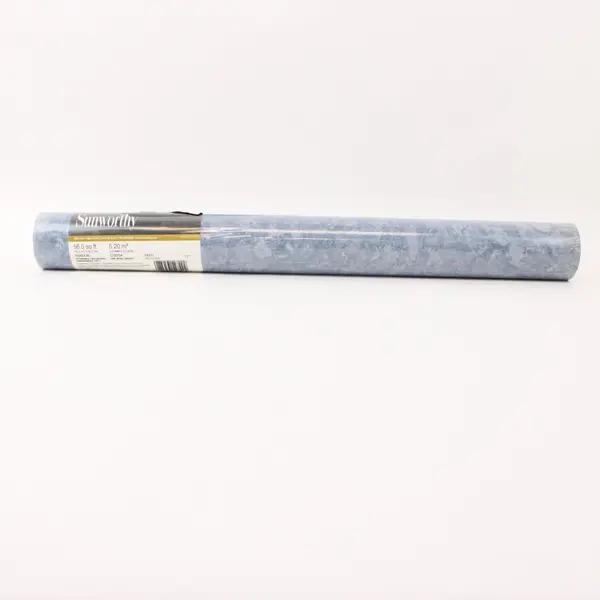 Sunworthy CS8254 Gray Blue Marble Prepasted Vinyl Wallpaper 56 Sq Ft