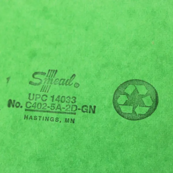 Lot of 5 Smead C402-5A-2D-GN Fastener Folders Letter Lime Green