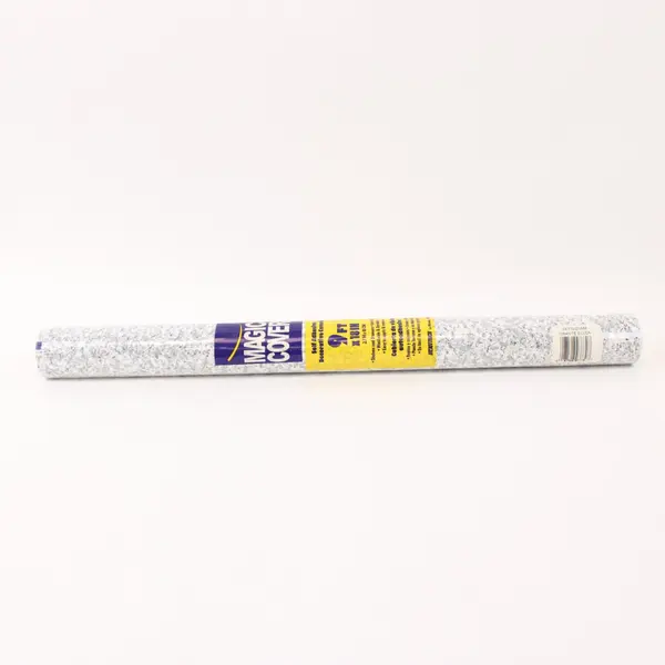 Magic Cover Self-Adhesive Decorative Vinyl Granite Silver 9ft x 18in Roll