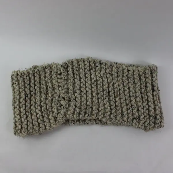 Cream Speckled Chunky Knit Infinity Scarf