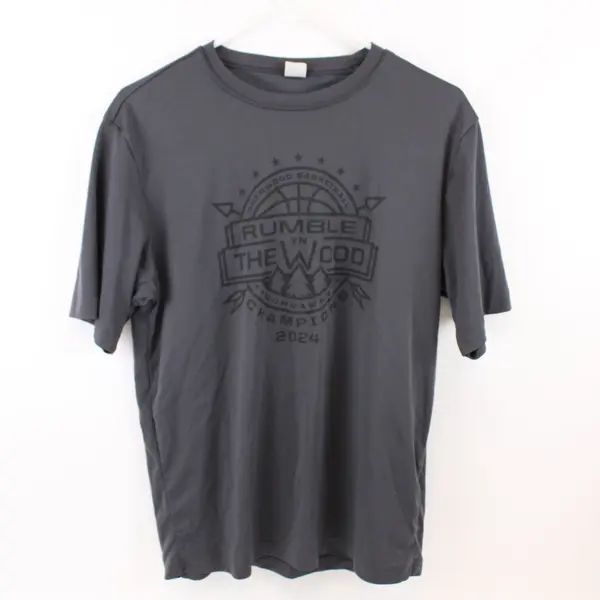 Sport-Tek Sherwood Basketball Tournament 2024 Gray Men's T-Shirt Small