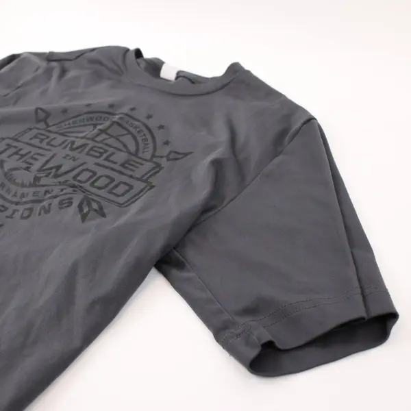Sport-Tek Sherwood Basketball Tournament 2024 Gray Men's T-Shirt Small