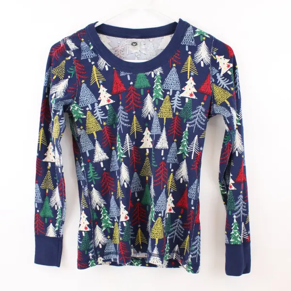Hanna Andersson Women's XS Multicolor Christmas Tree Pajama Top