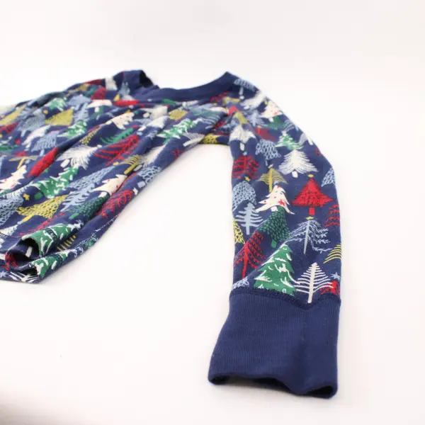 Hanna Andersson Women's XS Multicolor Christmas Tree Pajama Top