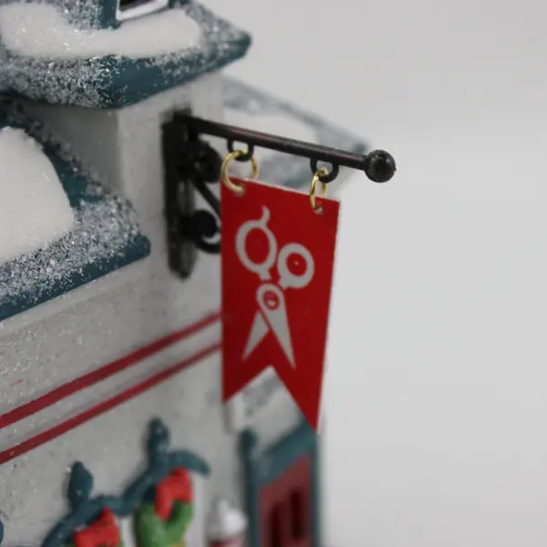 Department 56 North Pole Beard Barber Shop #56340 Retired w/ Original Box