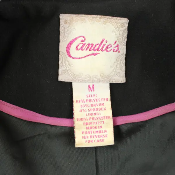 Candie's Women's Black Blazer Size Medium