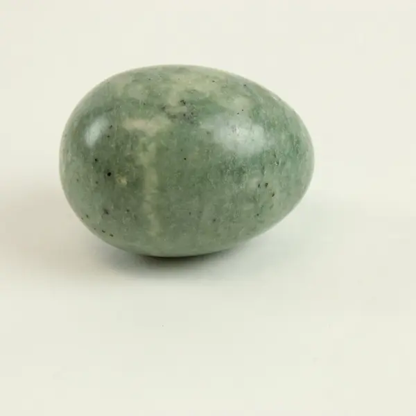 Green Aventurine Egg Shaped Polished Stone Crystal Display Specimen