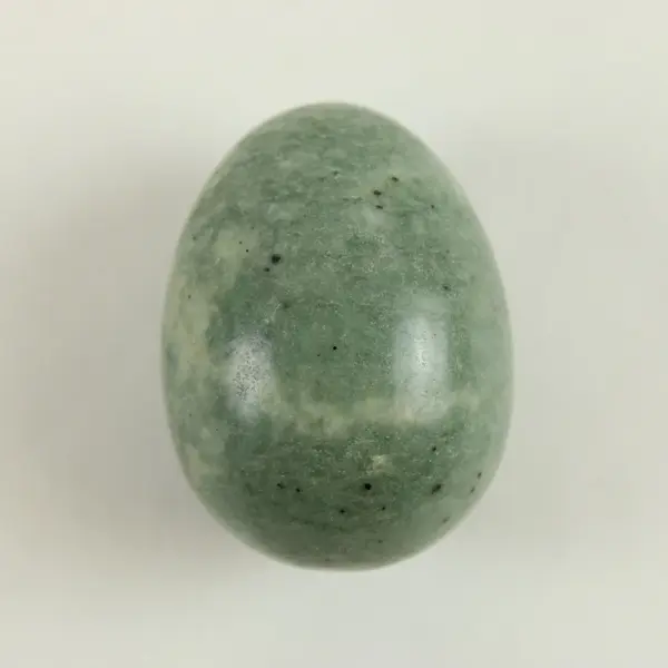 Green Aventurine Egg Shaped Polished Stone Crystal Display Specimen