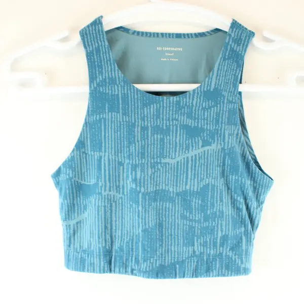 REI Women's Blue Cropped Tank Top XS Activewear