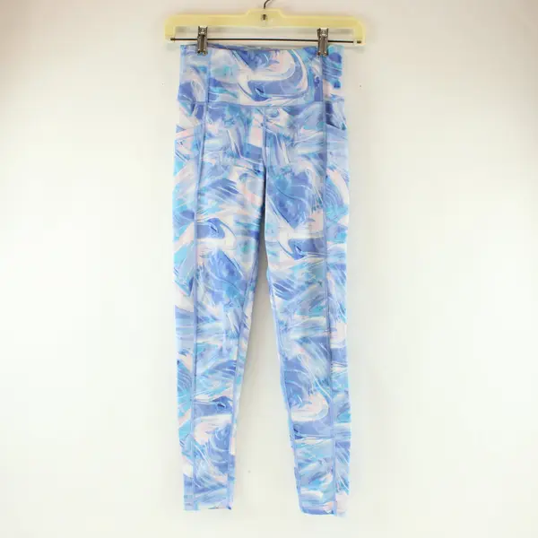 Calvin Klein Performance Women's XS Blue Pink Swirl Leggings
