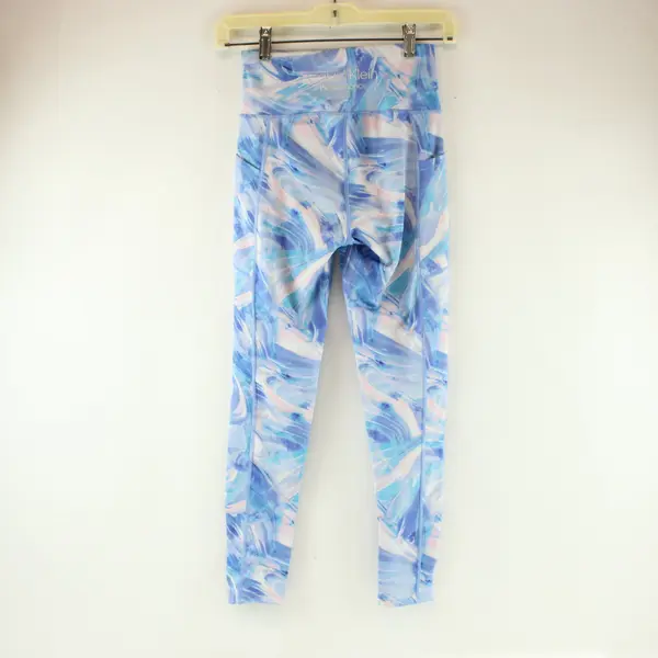 Calvin Klein Performance Women's XS Blue Pink Swirl Leggings