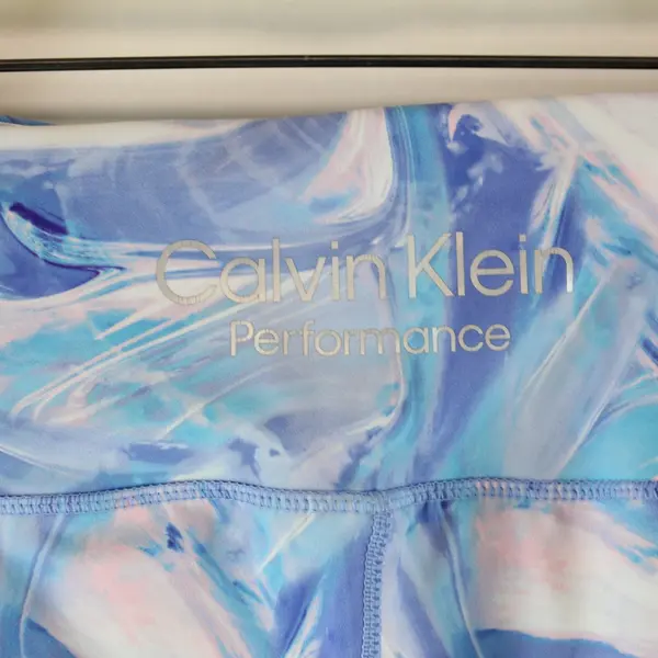Calvin Klein Performance Women's XS Blue Pink Swirl Leggings