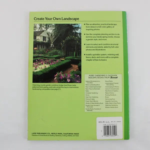 Sunset Landscaping Illustrated 1984 Copyright 7th Print 1990 Elizabeth L Hogan