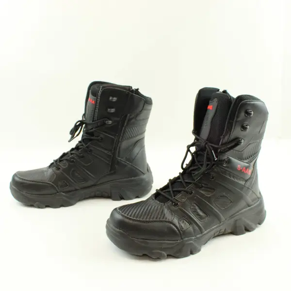 WGGN 5AA Men's Tactical Boots Lace-Up Black Size 9