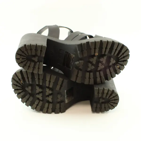 MIA M11841MG/CLARE Women's Strappy Platform Heels Black Size 6M