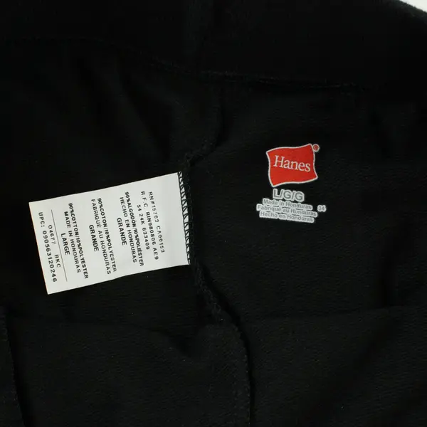 Hanes Men's Large Black Straight Leg Sweatpants
