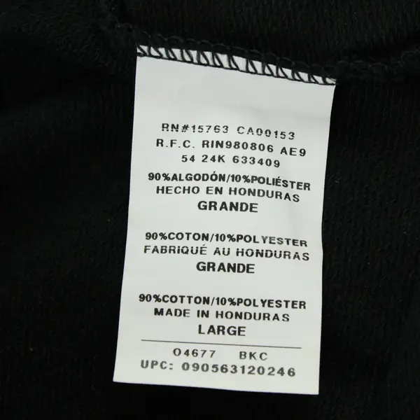 Hanes Men's Large Black Straight Leg Sweatpants