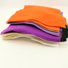 Assorted Felt Fabric Pieces Various Colors Sizes Craft Sewing DIY