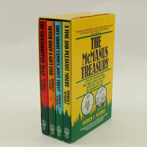 The McManus Treasury 4-Book Paperback Box Set Patrick F McManus 1981-1986 PB