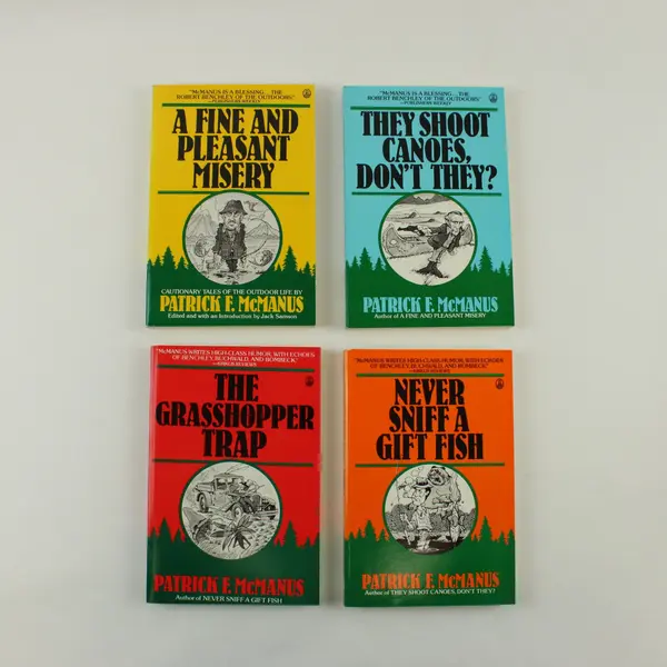 The McManus Treasury 4-Book Paperback Box Set Patrick F McManus 1981-1986 PB