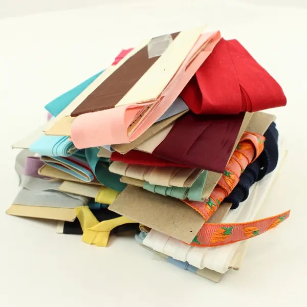 Lot of 26 Assorted Bias Tape Seam Binding Sewing Trim Strips